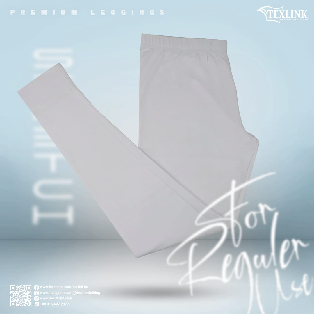 Premium Women’s Leggings White Platinum Color
