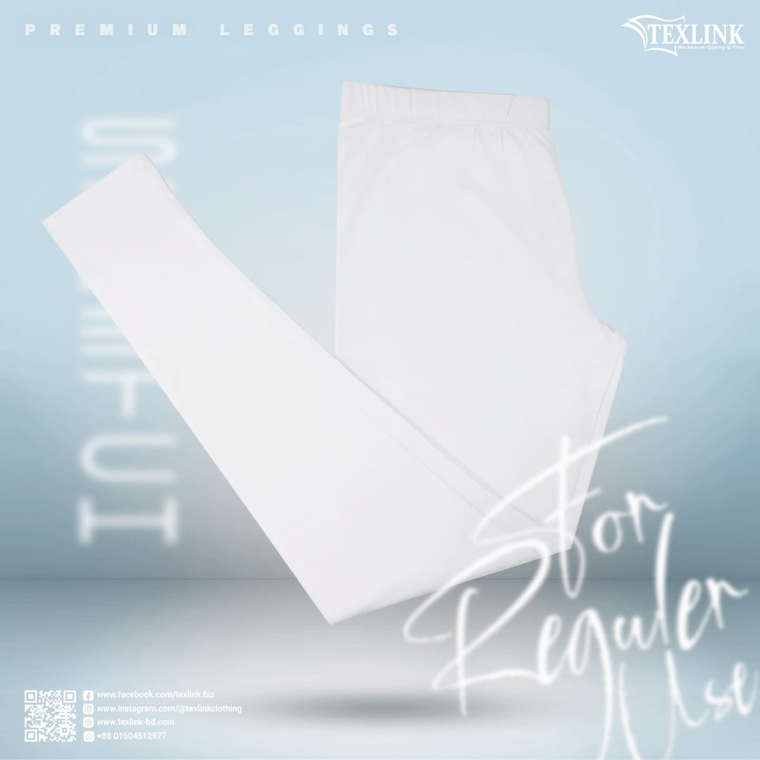 Kids Premium Leggings White