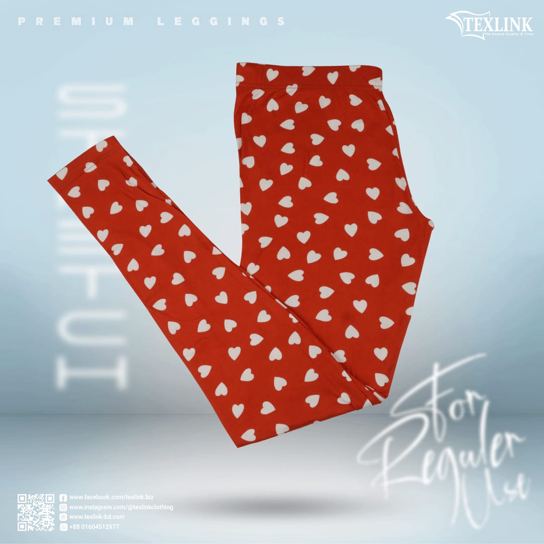 Kids Premium Leggings Reddish Orange